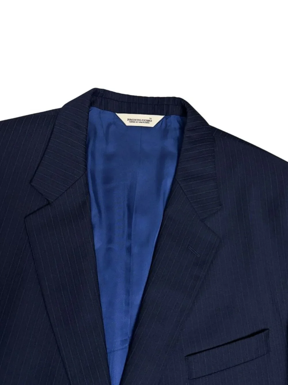 PRONTO UOMO SUIT Worsted WOOL Luxury Business Casual Coat Jacket Pants Mens 48S
